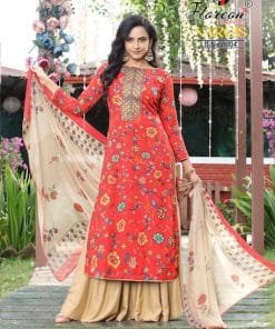 Floreon Nargis Rayon Cotton with Fancy Embroidery