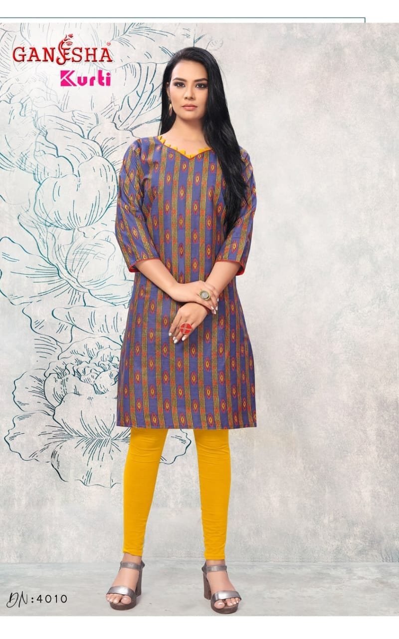 Ganesha Kurti Vol 4 Wholesaler Of Stitched Kurti