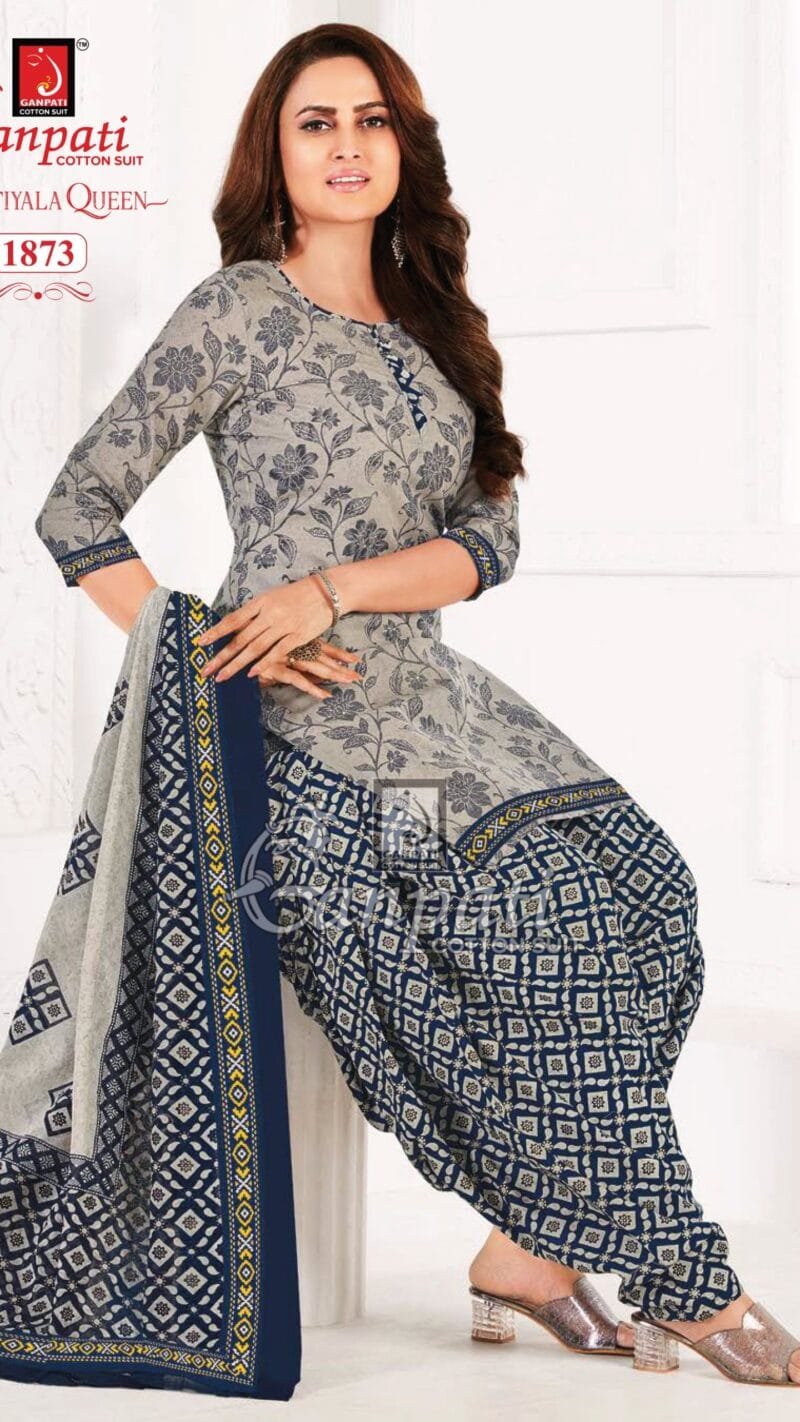 Ganpati Patiyala Queen Vol 7 Wholesale Cotton Dress Material