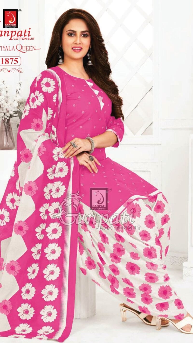 Ganpati Patiyala Queen Vol 7 Wholesale Cotton Dress Material