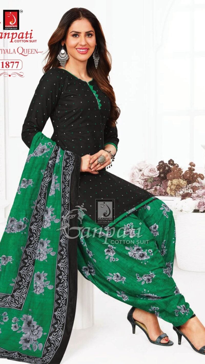 Ganpati Patiyala Queen Vol 7 Wholesale Cotton Dress Material