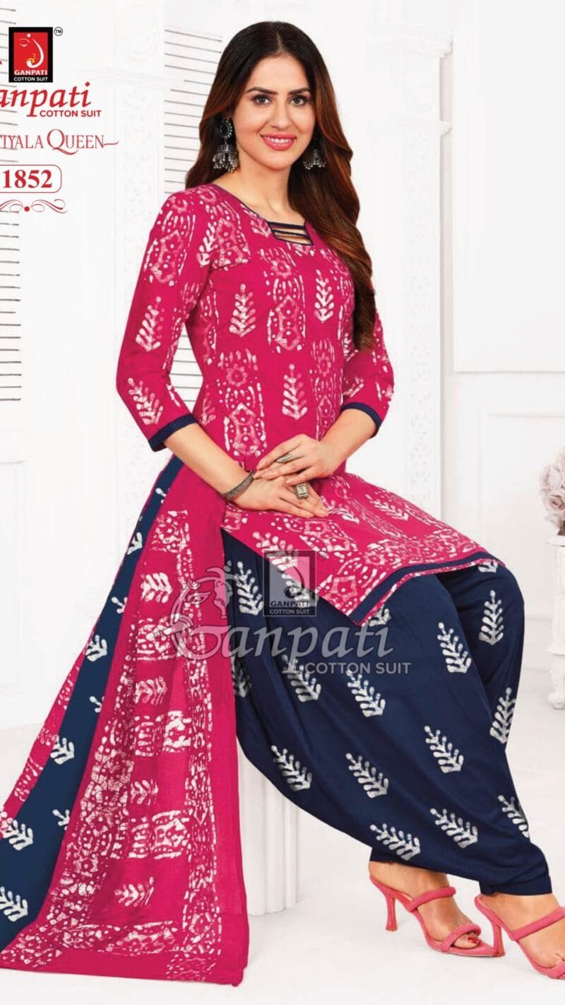Ganpati Patiyala Queen Vol 7 Wholesale Cotton Dress Material