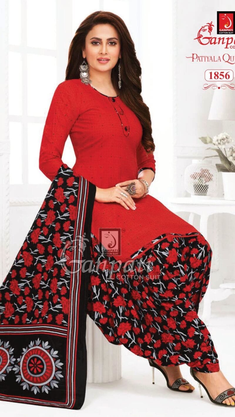 Ganpati Patiyala Queen Vol 7 Wholesale Cotton Dress Material