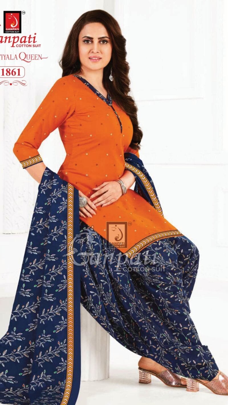 Ganpati Patiyala Queen Vol 7 Wholesale Cotton Dress Material