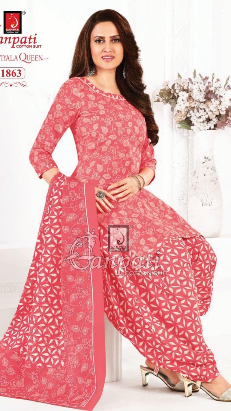 Ganpati Patiyala Queen Vol 7 Wholesale Cotton Dress Material