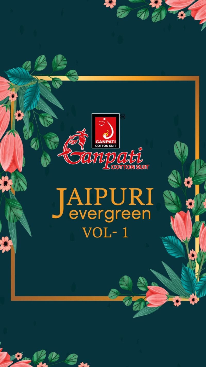 Ganpati- Summer Special Jaipuri Evergreen Cotton Dress Material