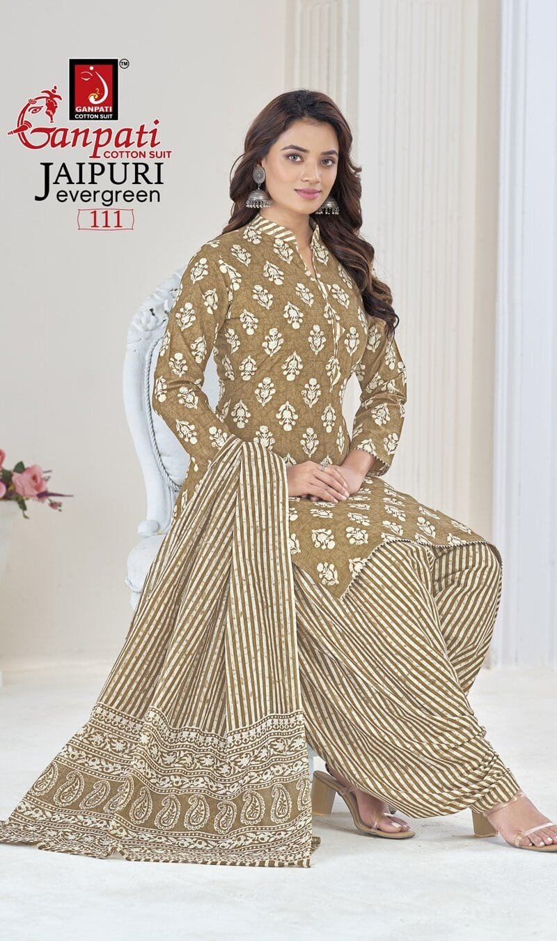 Ganpati- Summer Special Jaipuri Evergreen Cotton Dress Material