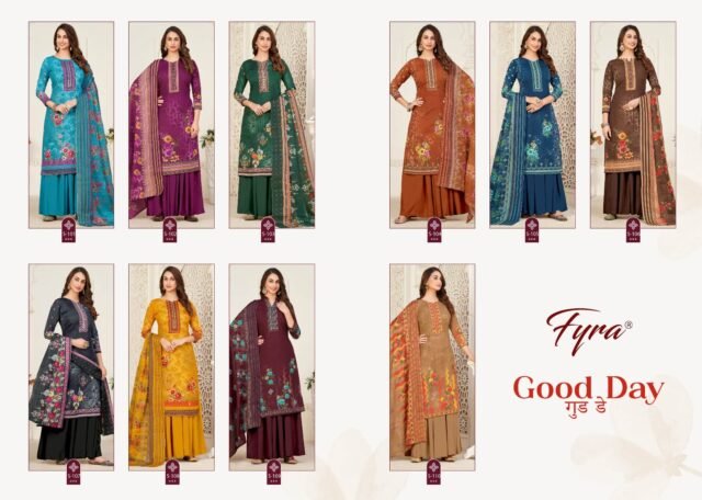 Good Day Vol 5 Fyra Soft Cotton Digital Print With Swarovski Diamond Work