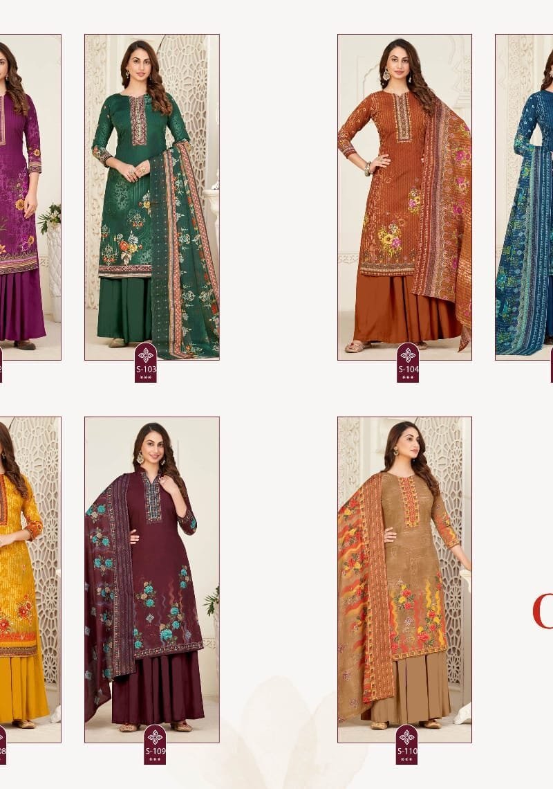 Good Day Vol 5 Fyra Soft Cotton Digital Print With Swarovski Diamond Work