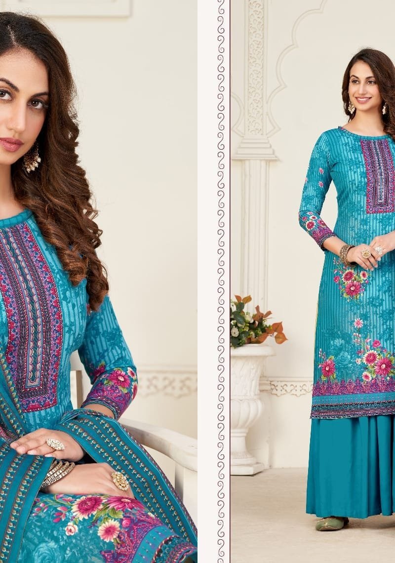 Good Day Vol 5 Fyra Soft Cotton Digital Print With Swarovski Diamond Work