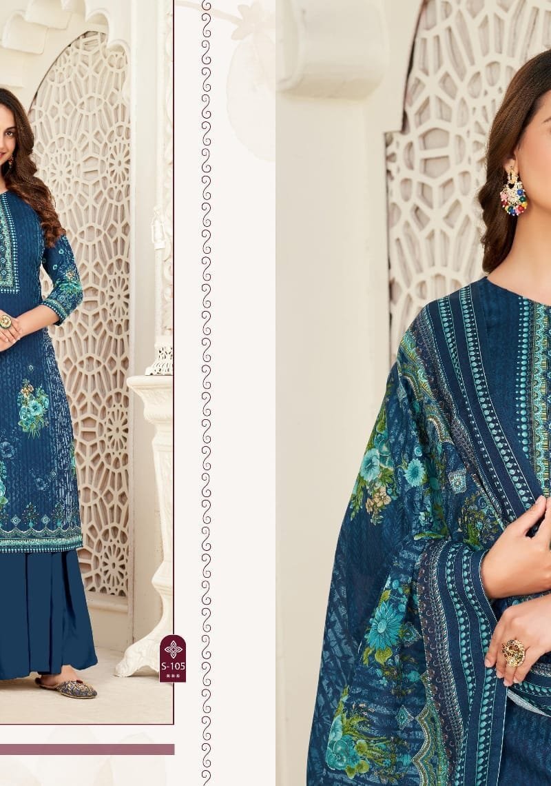 Good Day Vol 5 Fyra Soft Cotton Digital Print With Swarovski Diamond Work