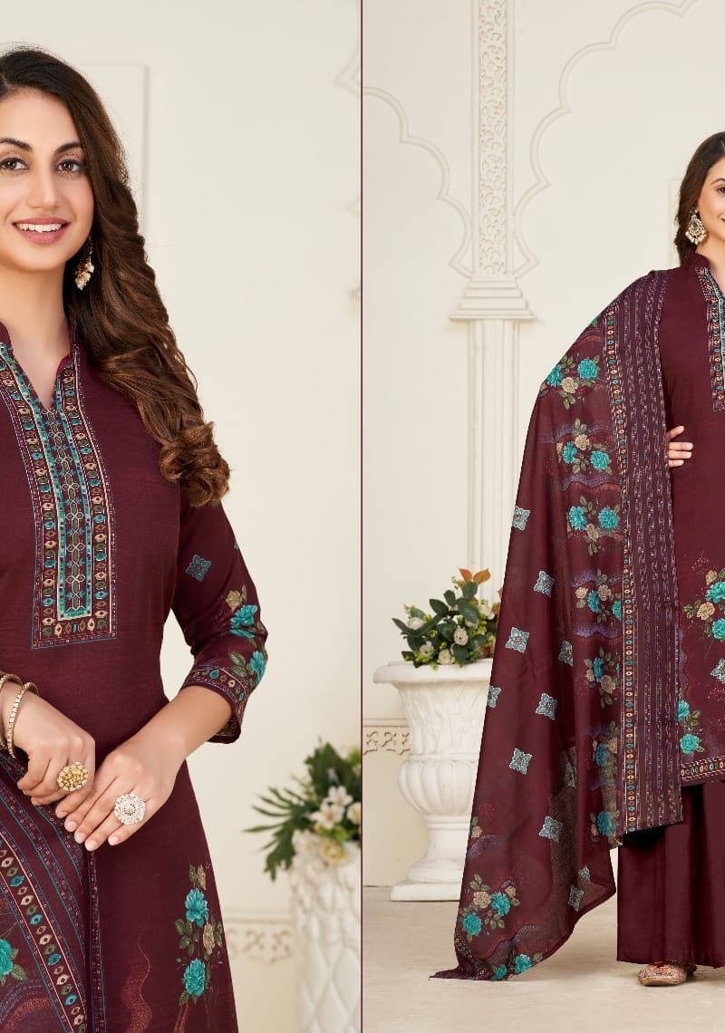 Good Day Vol 5 Fyra Soft Cotton Digital Print With Swarovski Diamond Work
