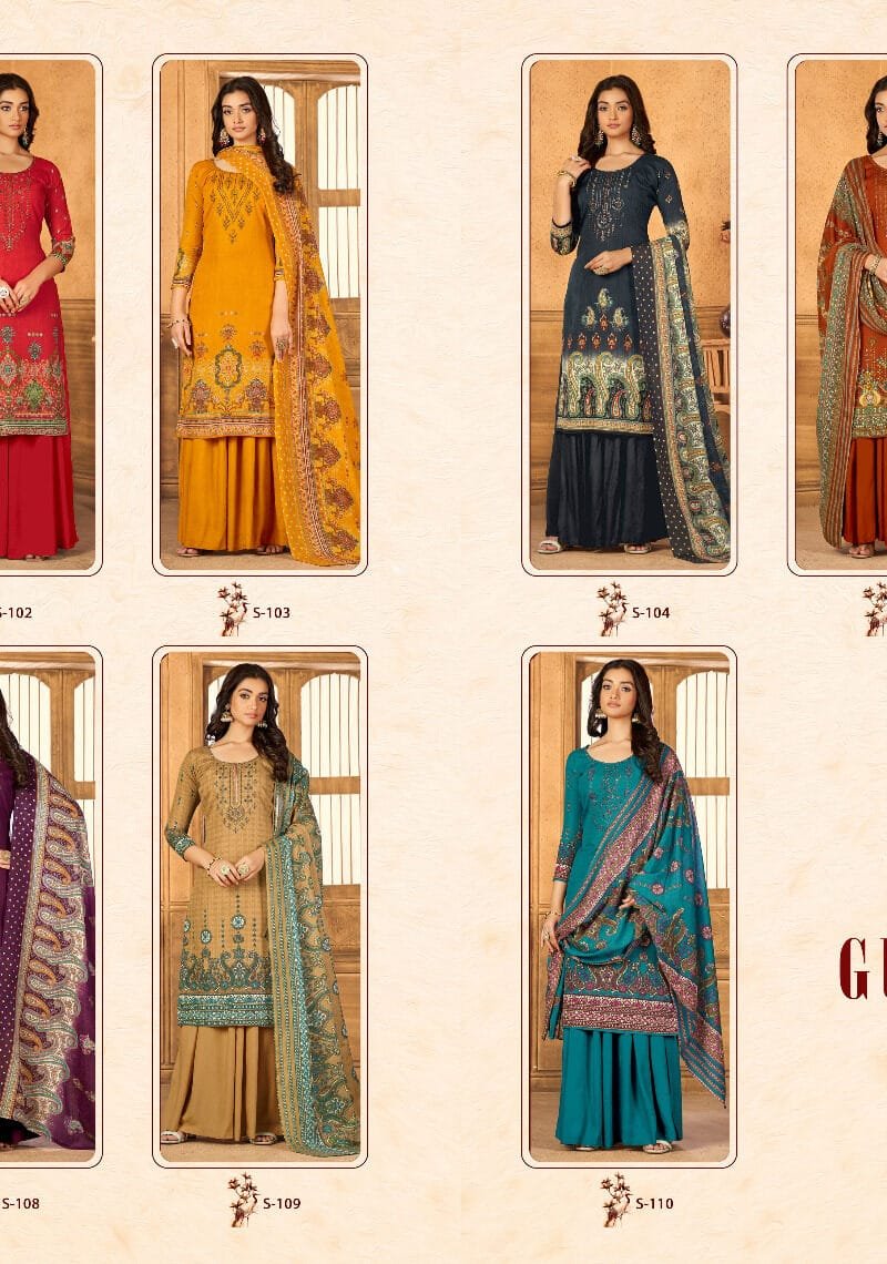 Gul-E-Naaz Fyra Designing Soft Cotton Kashmiri Print With Embroidery