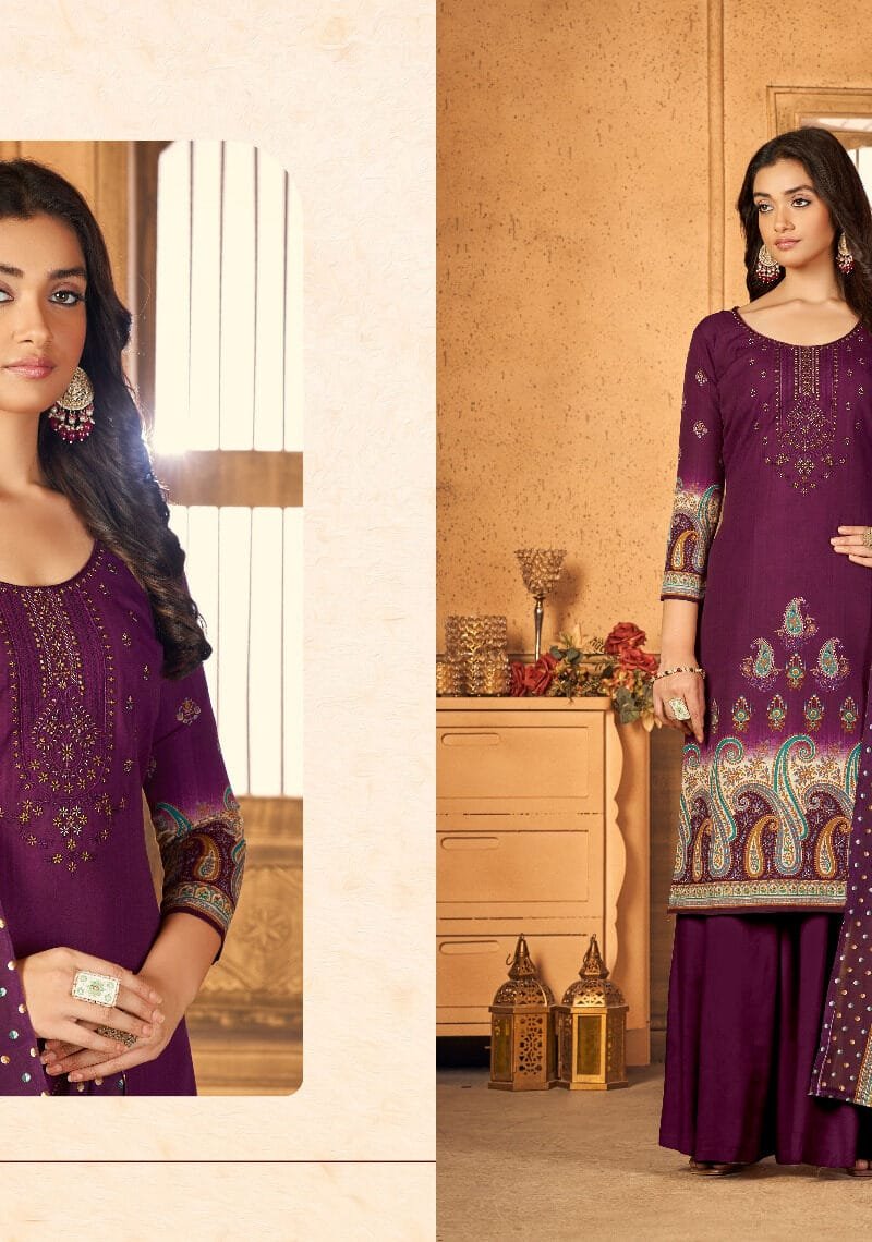 Gul-E-Naaz Fyra Designing Soft Cotton Kashmiri Print With Embroidery