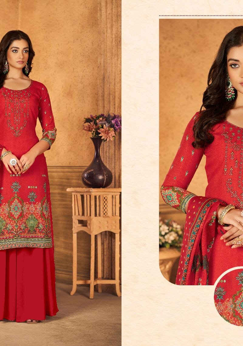 Gul-E-Naaz Fyra Designing Soft Cotton Kashmiri Print With Embroidery