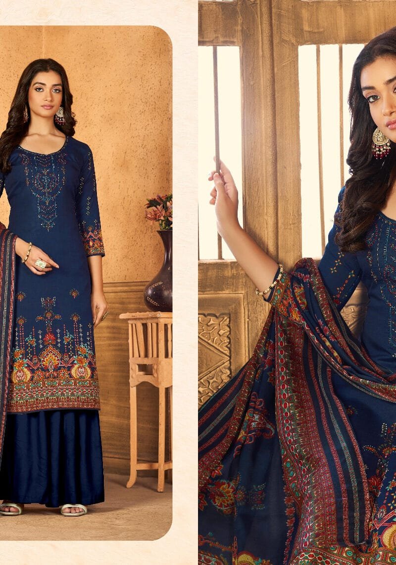 Gul-E-Naaz Fyra Designing Soft Cotton Kashmiri Print With Embroidery