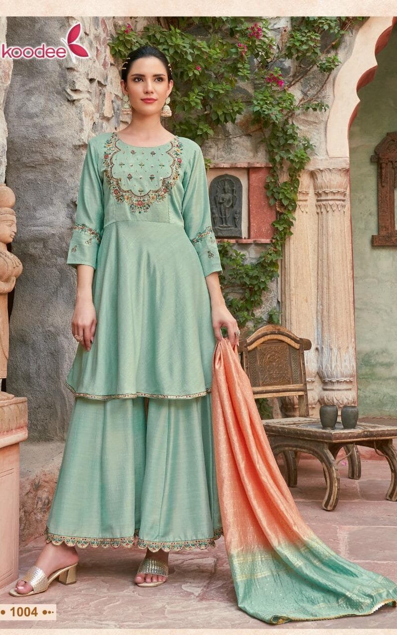 Gulabo Vol 3 Koodee Kurti Peplum Dupatta