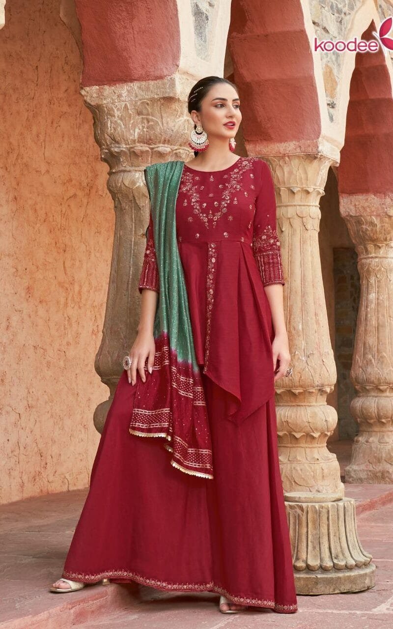 Gulabo Vol 3 Koodee Kurti Peplum Dupatta