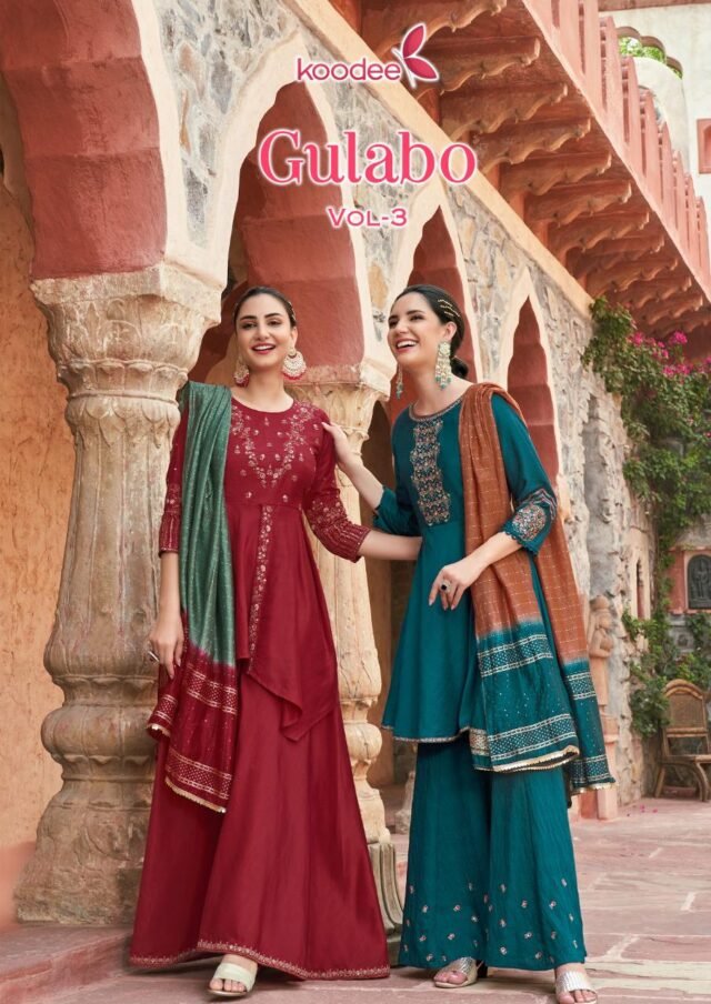 Gulabo Vol 3 Koodee Kurti Peplum Dupatta