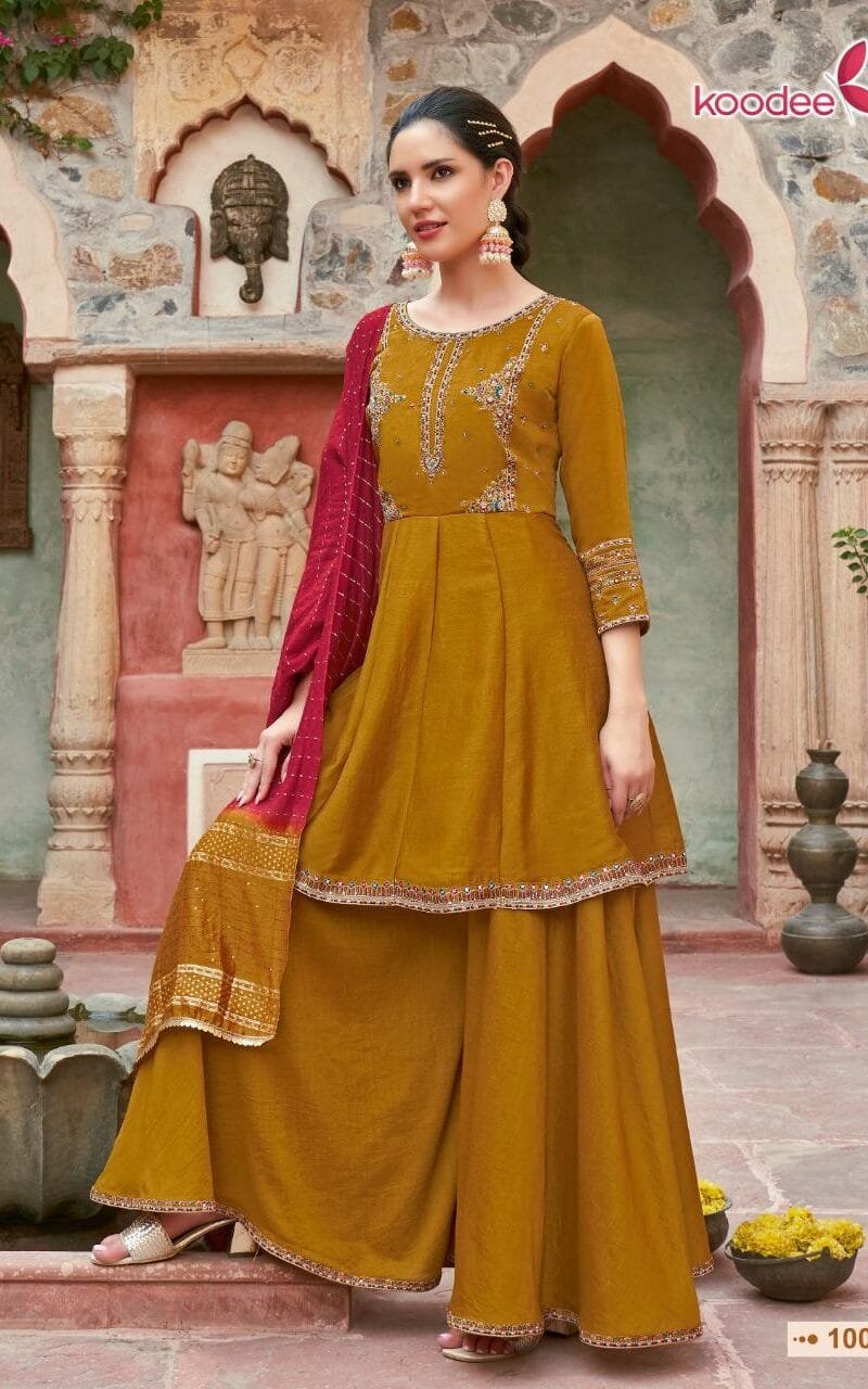 Gulabo Vol 3 Koodee Kurti Peplum Dupatta