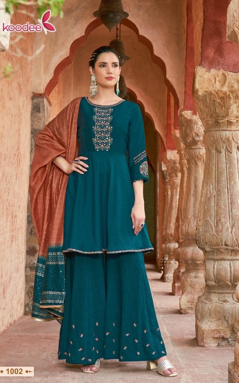 Gulabo Vol 3 Koodee Kurti Peplum Dupatta