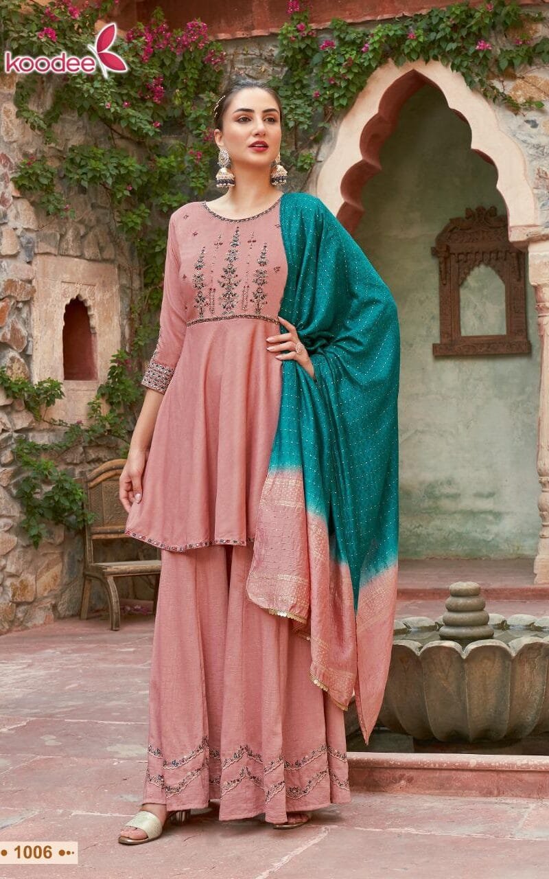 Gulabo Vol 3 Koodee Kurti Peplum Dupatta