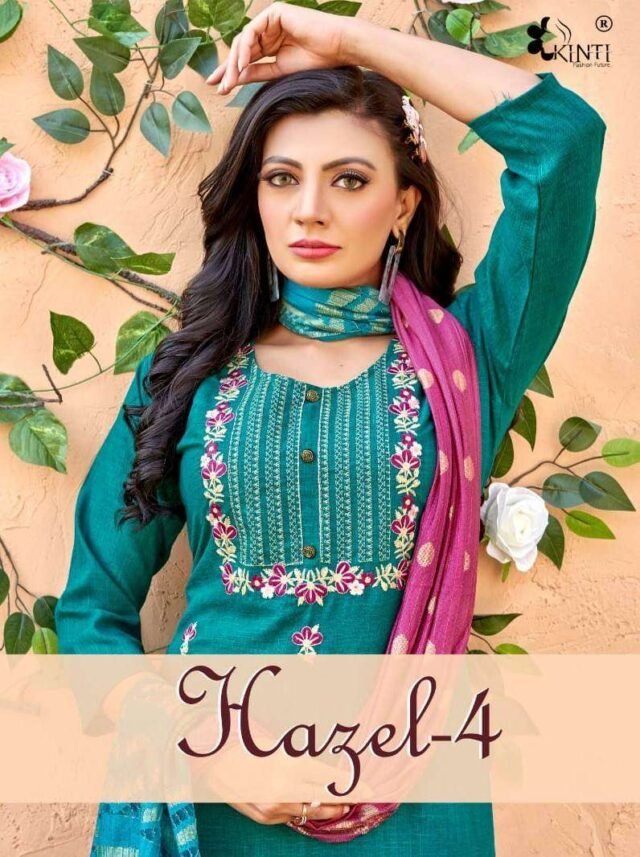 Hazel Vol 4 Kinti Readymade Top Pant And Duptta Set