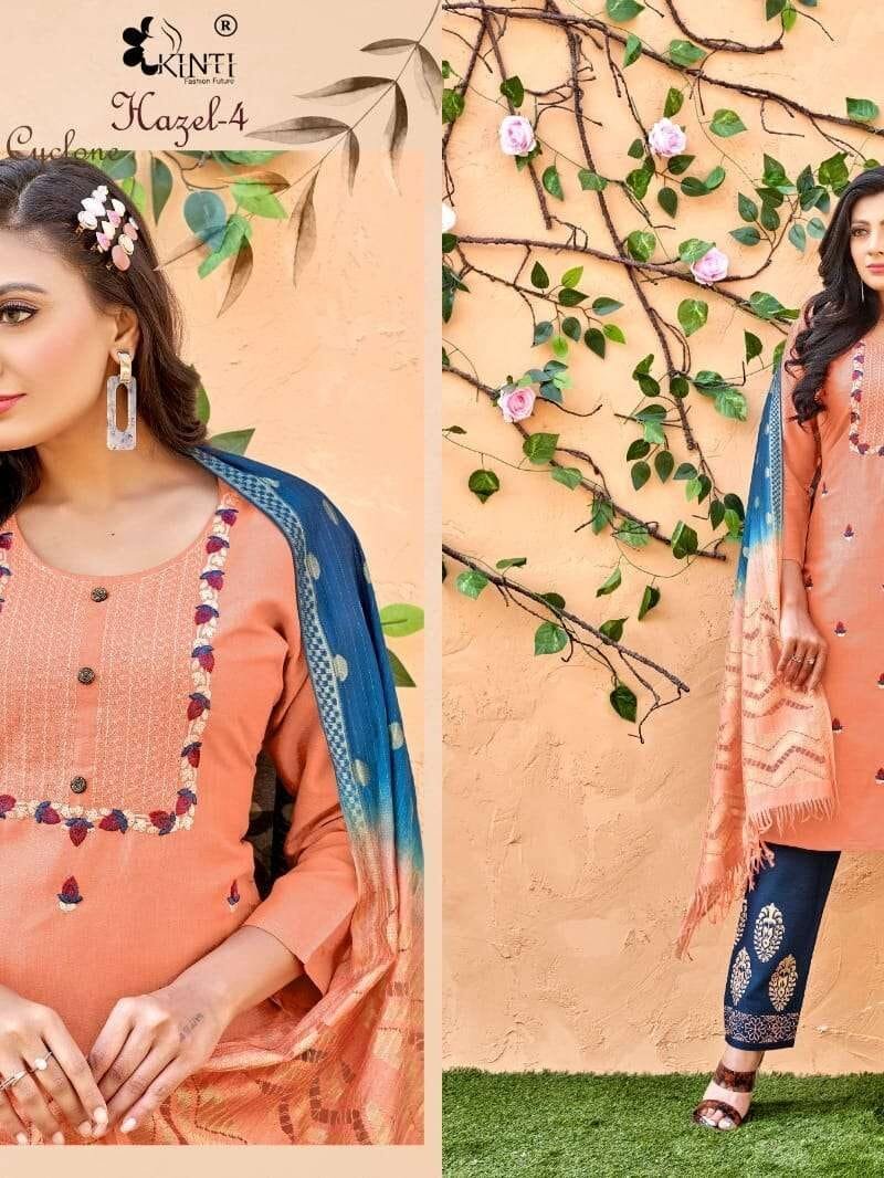 Hazel Vol 4 Kinti Readymade Top Pant And Duptta Set