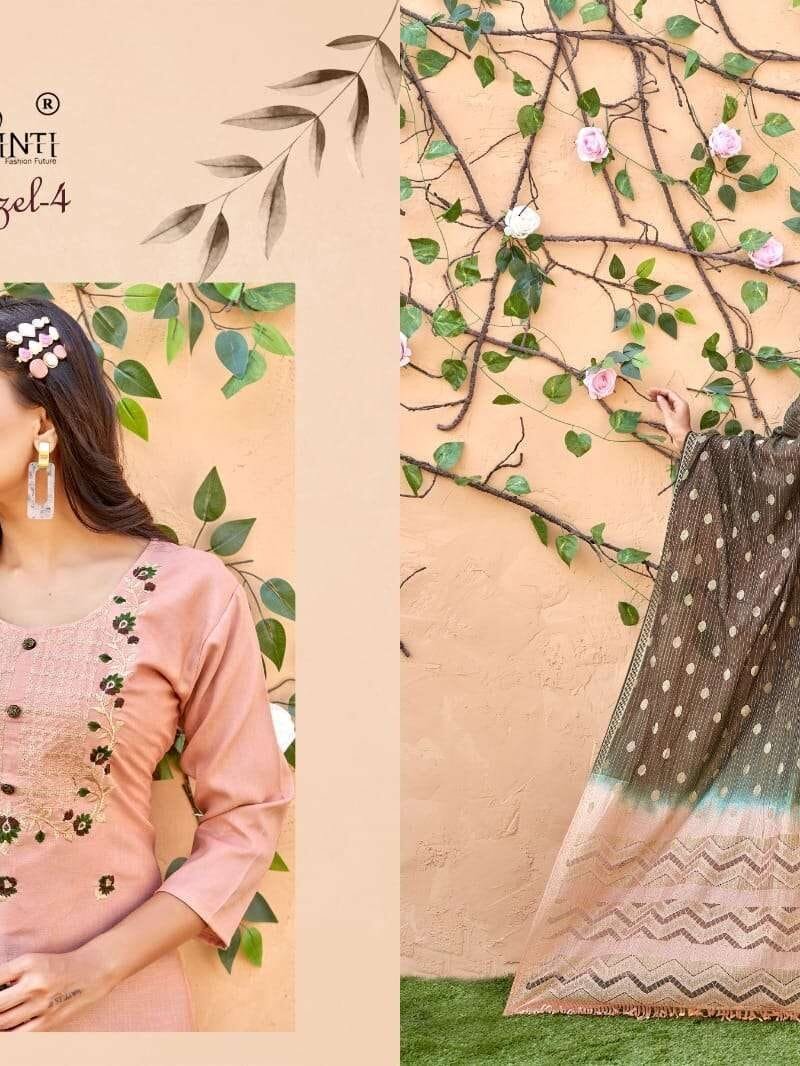 Hazel Vol 4 Kinti Readymade Top Pant And Duptta Set