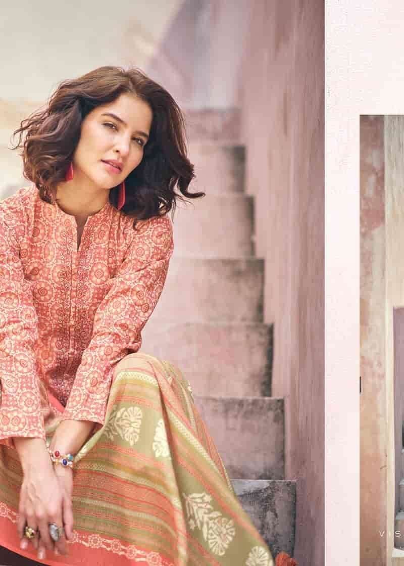 Ikat PRM Trendz Pure Lawn Cotton With Fancy Work