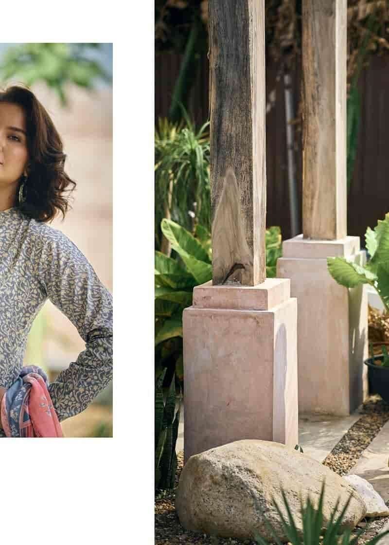 Ikat PRM Trendz Pure Lawn Cotton With Fancy Work