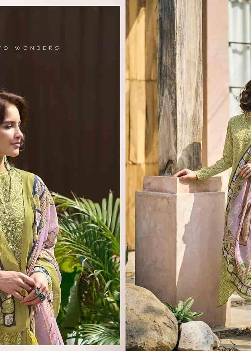 Ikat PRM Trendz Pure Lawn Cotton With Fancy Work