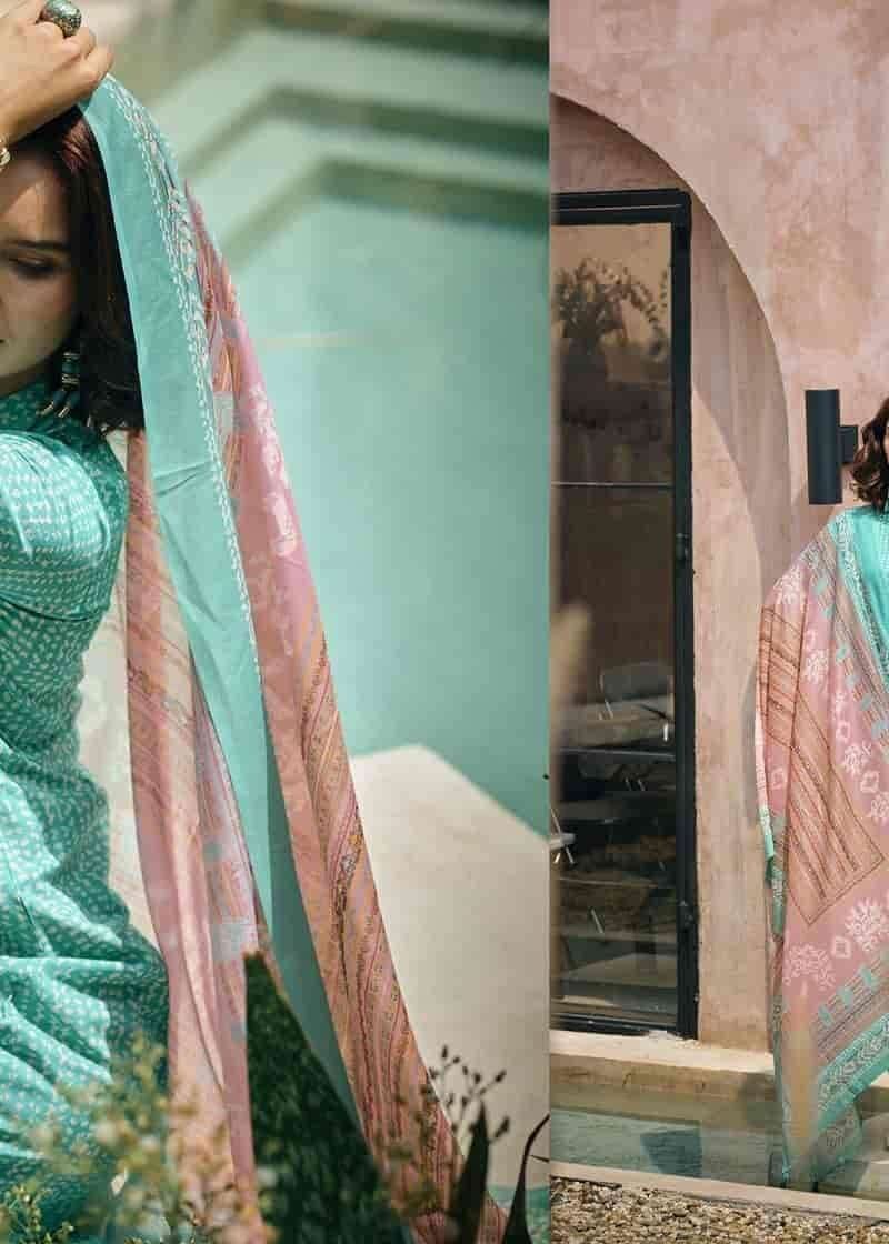 Ikat PRM Trendz Pure Lawn Cotton With Fancy Work
