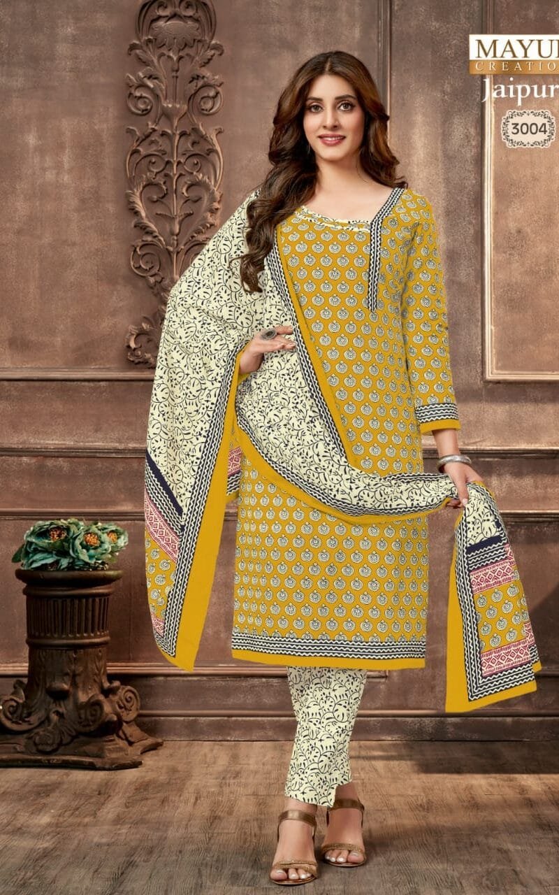 Jaipuri Vol 3 Mayur Creation Wholesale Cotton Dress Material