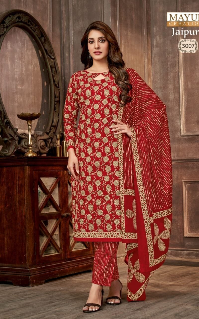 Jaipuri Vol 3 Mayur Creation Wholesale Cotton Dress Material