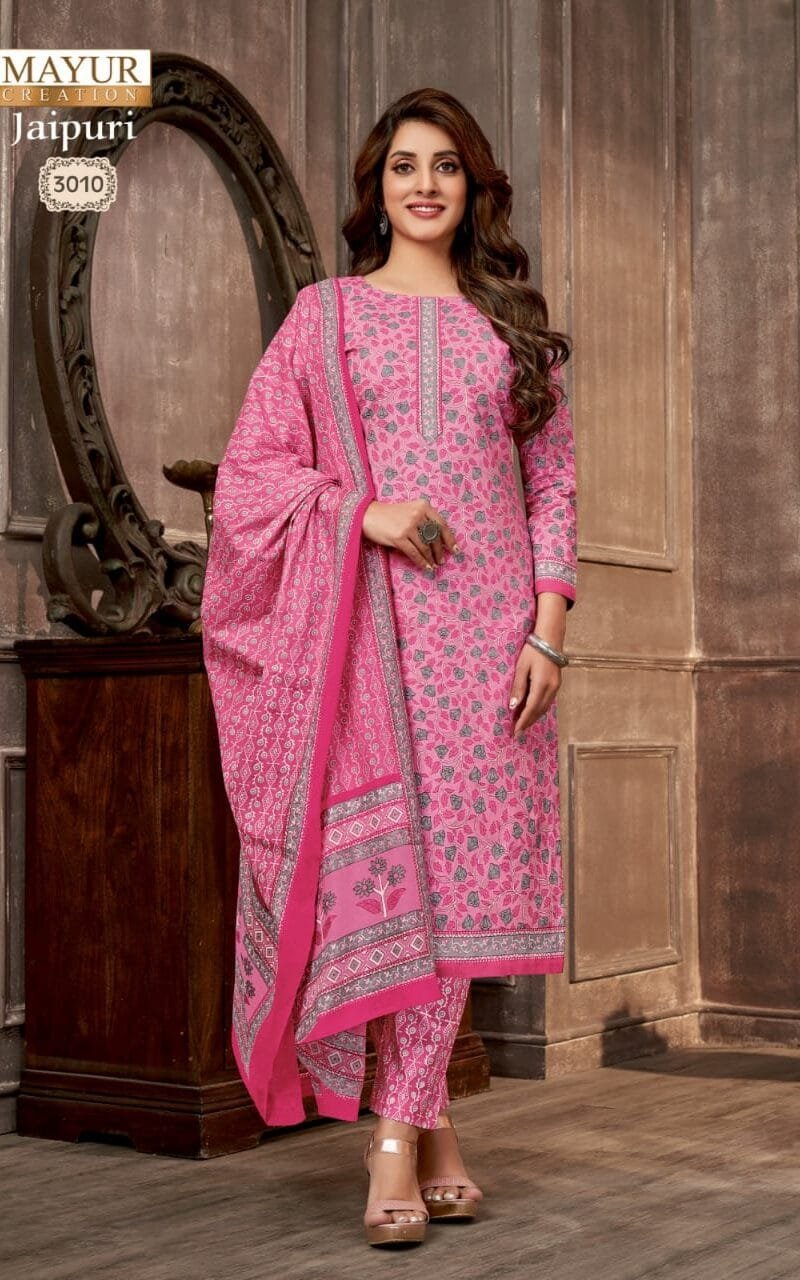 Jaipuri Vol 3 Mayur Creation Wholesale Cotton Dress Material