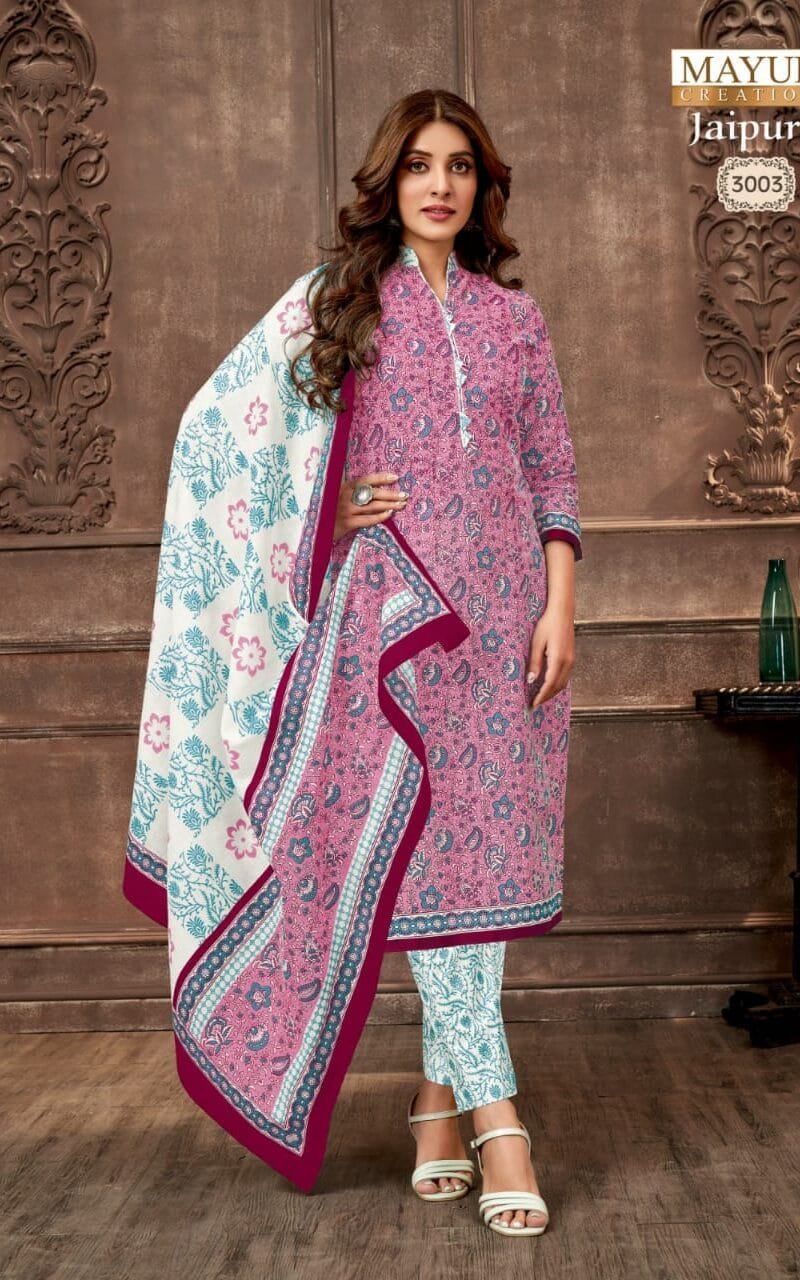 Jaipuri Vol 3 Mayur Creation Wholesale Cotton Dress Material