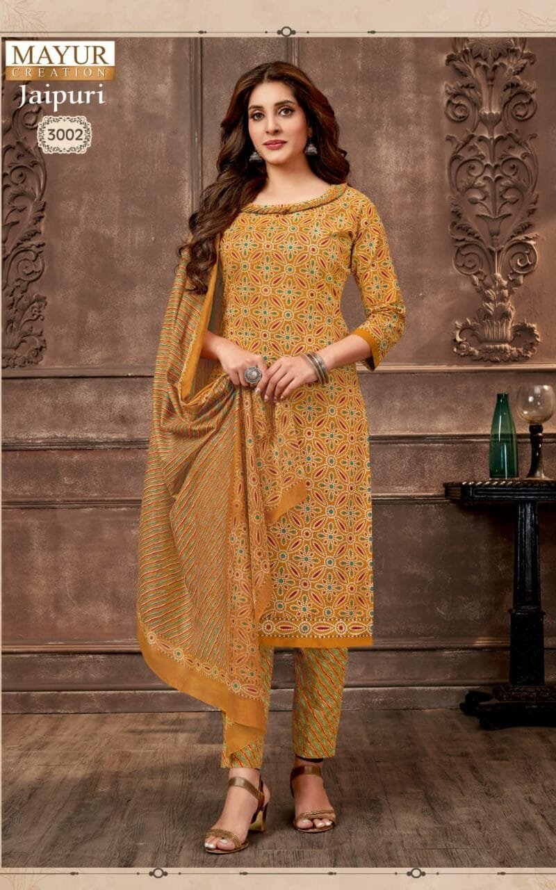 Jaipuri Vol 3 Mayur Creation Wholesale Cotton Dress Material