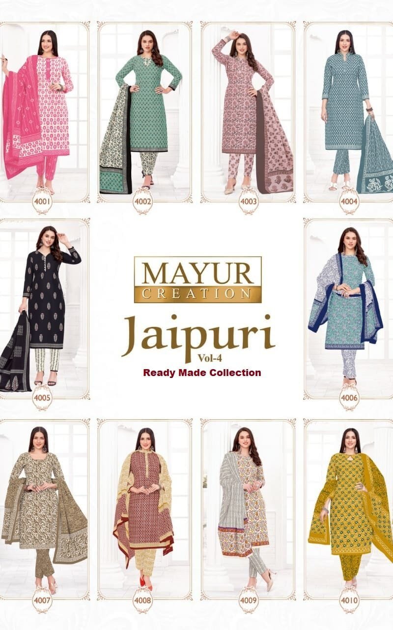 Jaipuri Vol 4 Mayur Creation Ready Made Collection