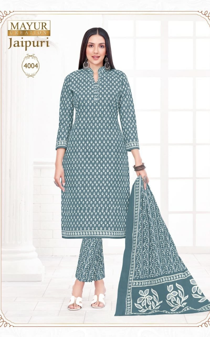 Jaipuri Vol 4 Mayur Wholesale Cotton Dress Material