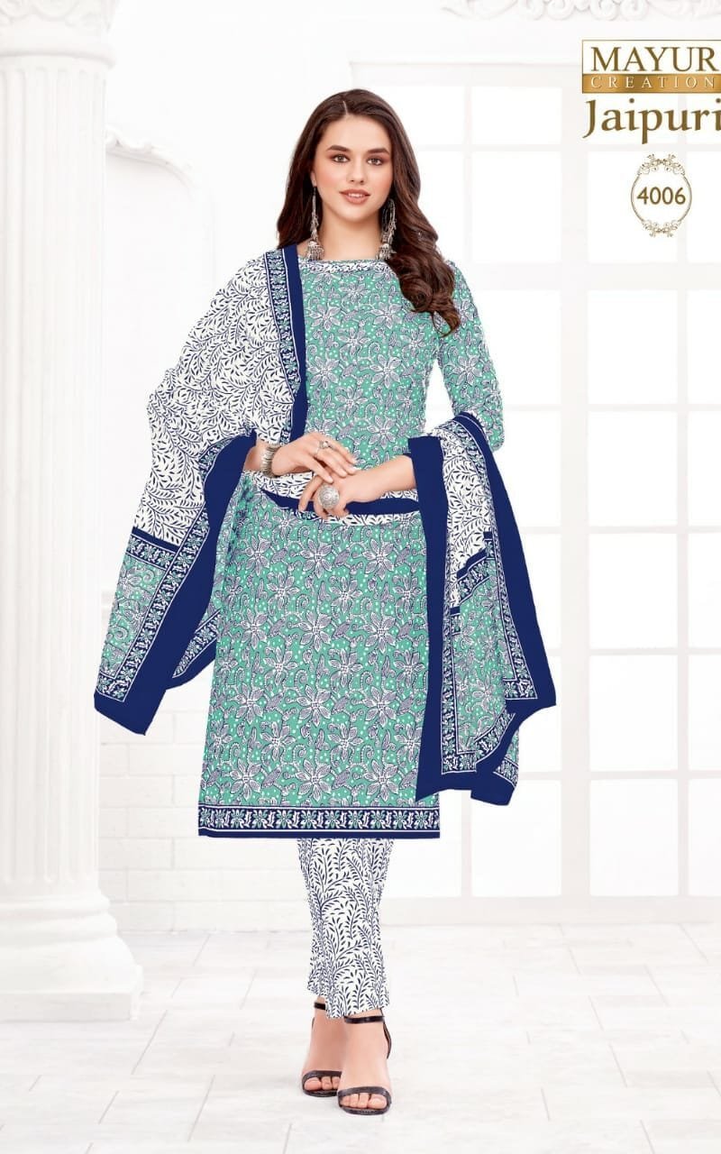 Jaipuri Vol 4 Mayur Wholesale Cotton Dress Material