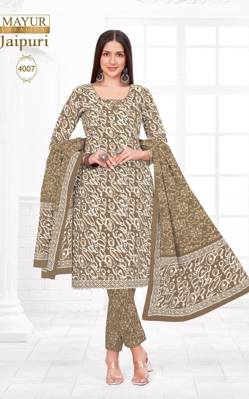 Jaipuri Vol 4 Mayur Wholesale Cotton Dress Material