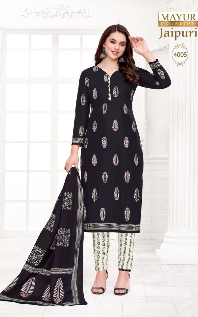 Jaipuri Vol 4 Mayur Wholesale Cotton Dress Material