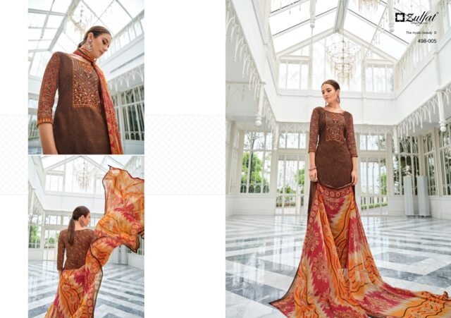 Jashn Zulfat Designer Suits Pure Viscose Rayon Embroidery Suits