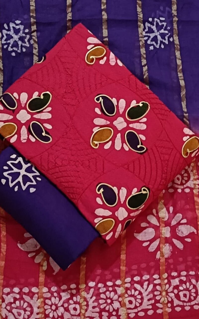 Jj Creation Premium Multi Gold Batik Work