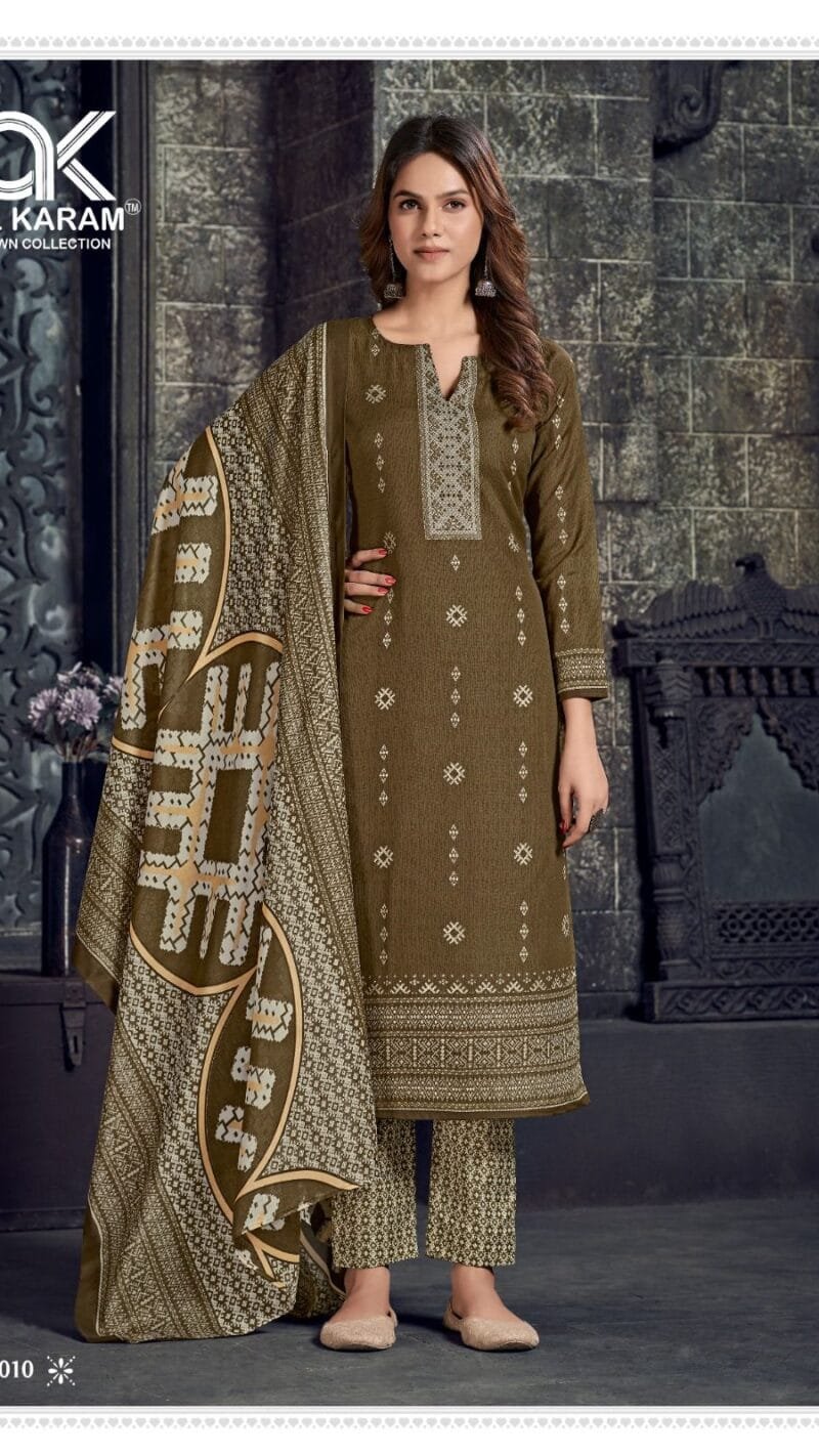 Johra Premium Collection Vol 2 Al Karam Wholesale Cotton Dress Material