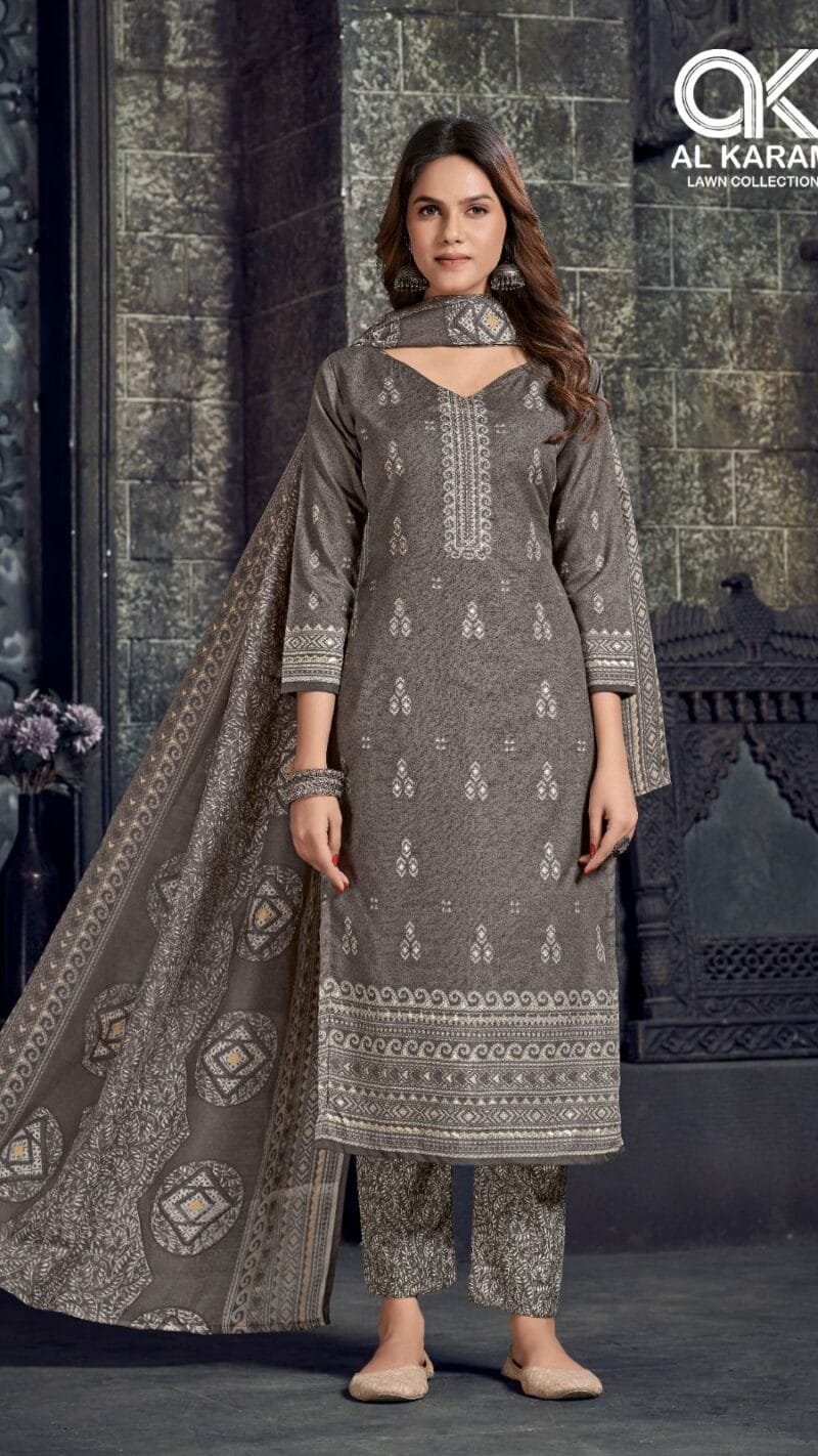 Johra Premium Collection Vol 2 Al Karam Wholesale Cotton Dress Material