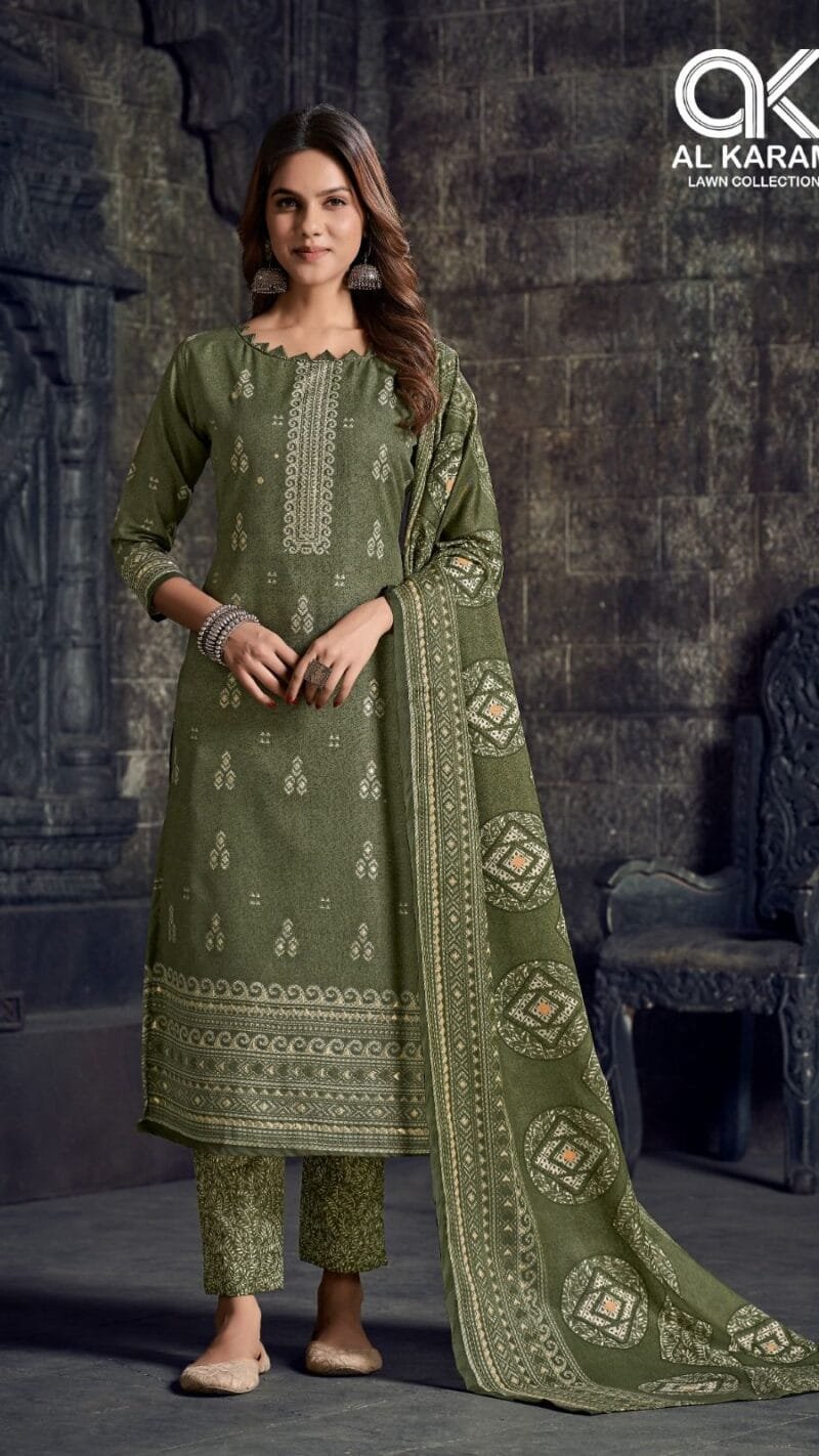 Johra Premium Collection Vol 2 Al Karam Wholesale Cotton Dress Material