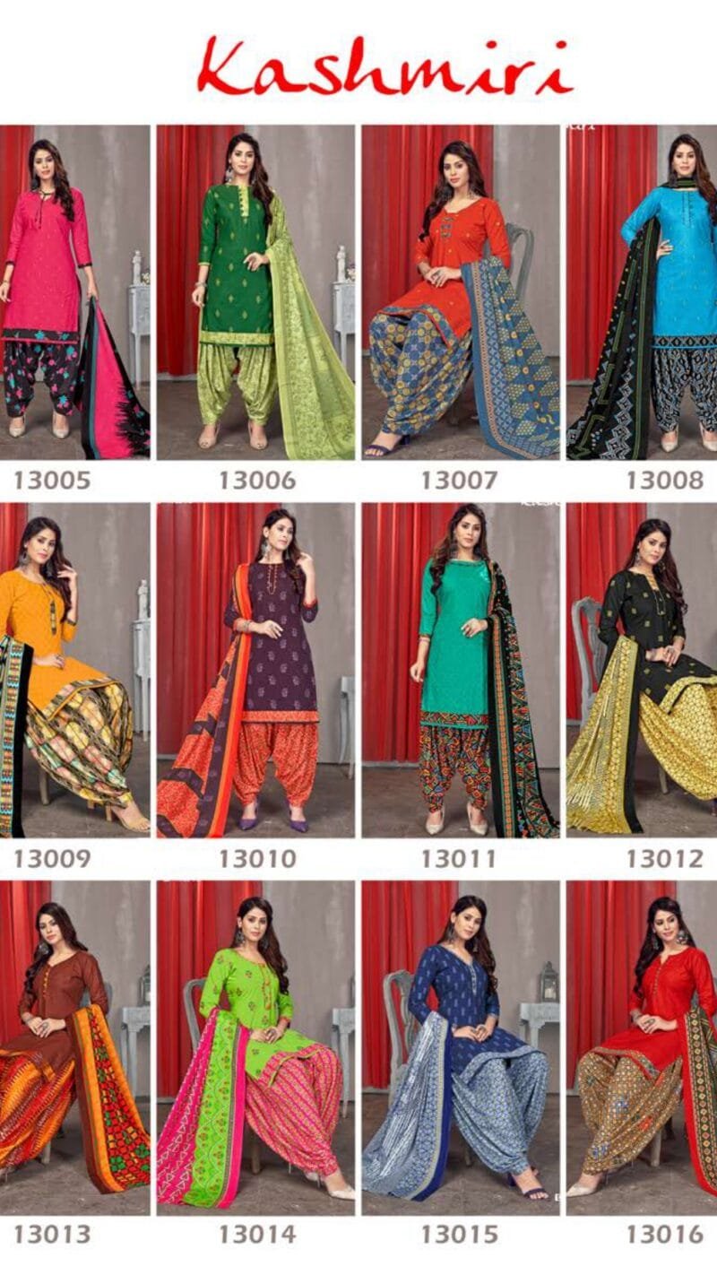 Kashmiri Vol 13 Ganesha Wholesale Cotton Dress Material