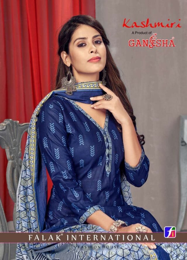 Kashmiri Vol 13 Ganesha Wholesale Cotton Dress Material